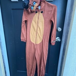 Cozy Brown Animal Kids Footie